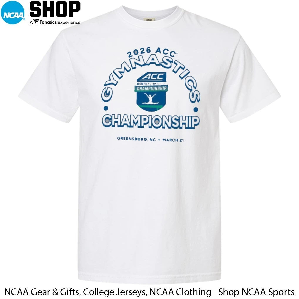 Official 2026 Acc Gymnastics Champions Greensboro Nc March 21 T-Shirt