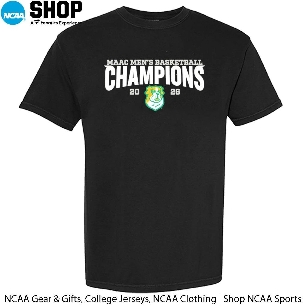 Official 2026 Maac Men’s Basketball Champions Siena Saints T-Shirt