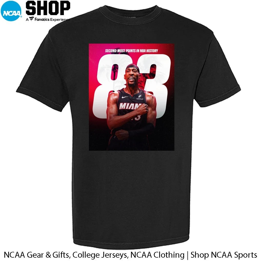 Official Bam Adebayo Miami Heat NBA Second Most Points In NBA History Passes Kobe T-Shirt