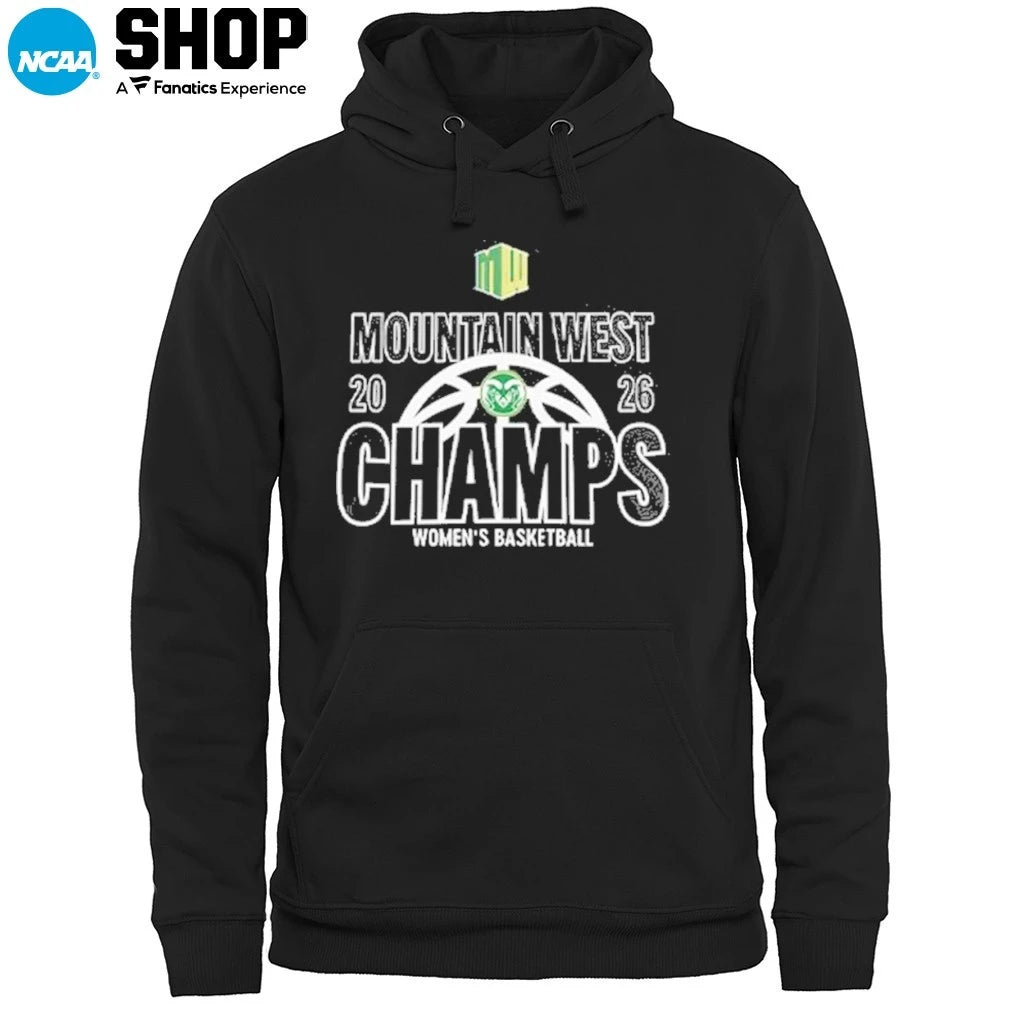 Official Colorado State Rams Women’s Basketball 2026 Mountain West Champs T-Shirt