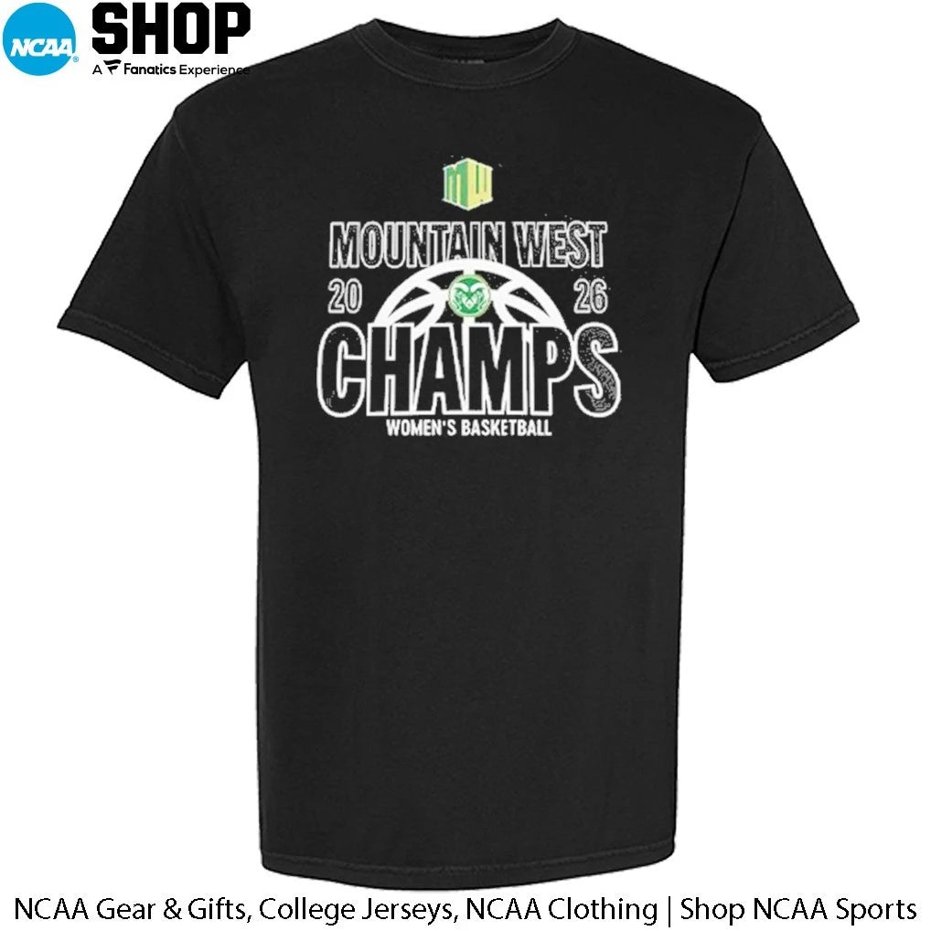 Official Colorado State Rams Women’s Basketball 2026 Mountain West Champs T-Shirt