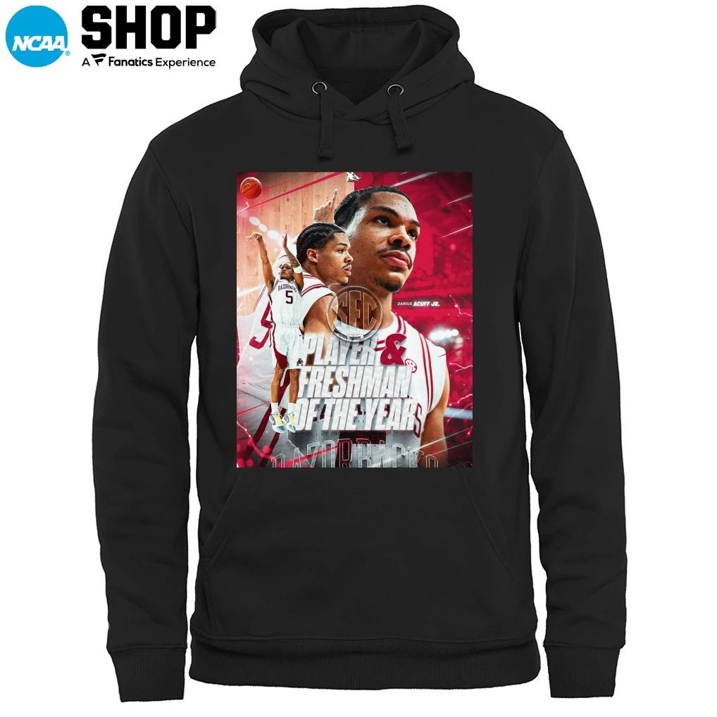 Official Darius Acuff Jr Has Been Named SEC Player And Freshman Of The Year 2026 T-Shirt