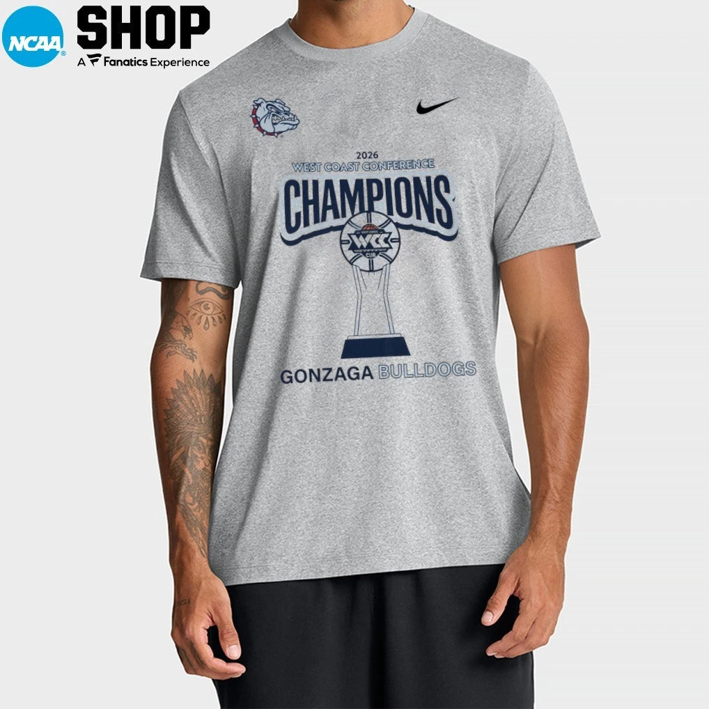 Official Gonzaga Bulldogs Women’s Basketball 2026 West Coast Conference Champions T-Shirt