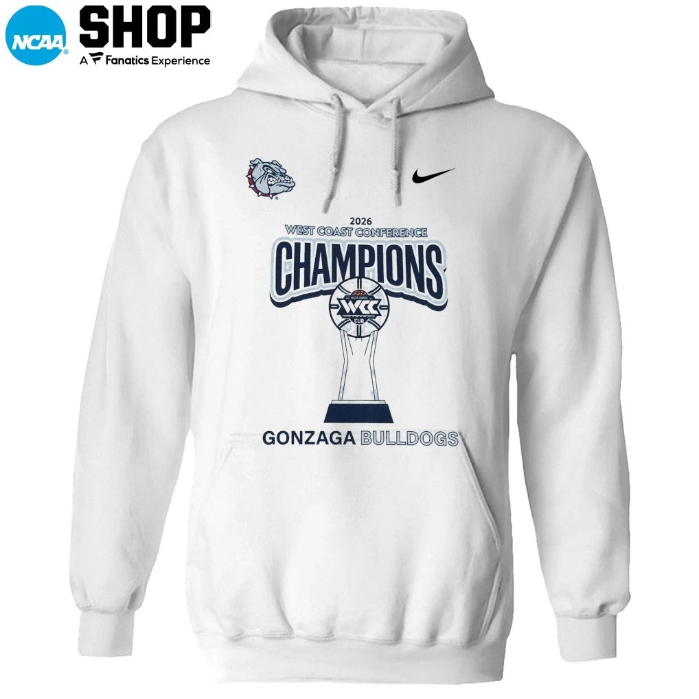 Official Gonzaga Bulldogs Women’s Basketball 2026 West Coast Conference Champions T-Shirt