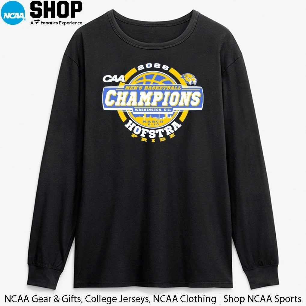 Official Hofstra University Pride 2026 CAA Men’s Basketball Tournament Champions T-Shirt