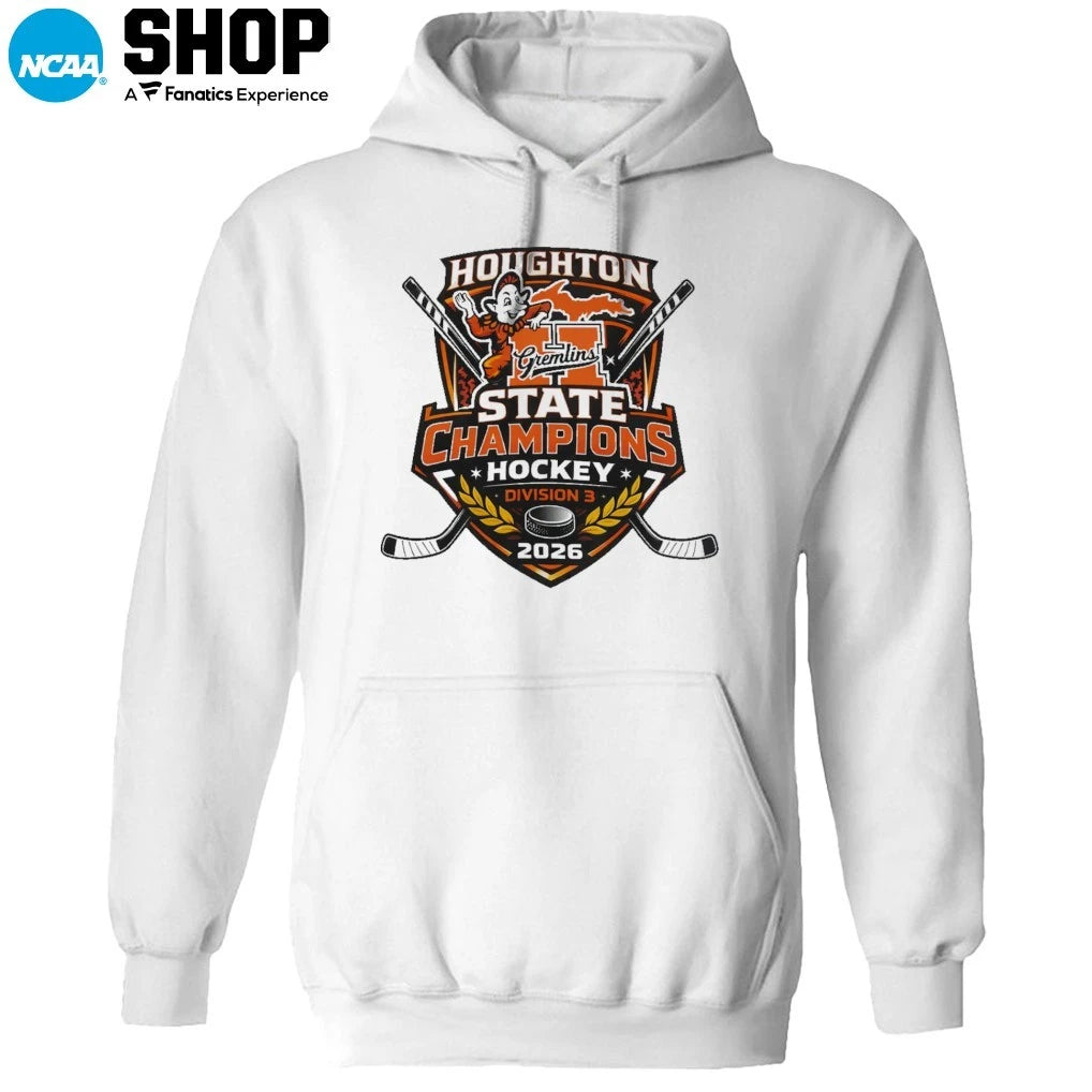 Official Houghton Gremlins State Hockey Champions T-Shirt
