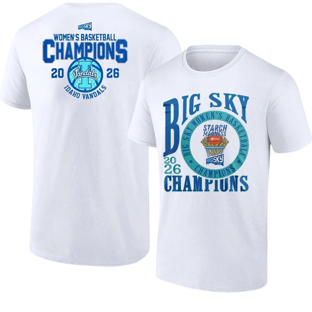 Official Idaho Vandals Big Sky WBB Champions 2026 Official Locker Room T-Shirt