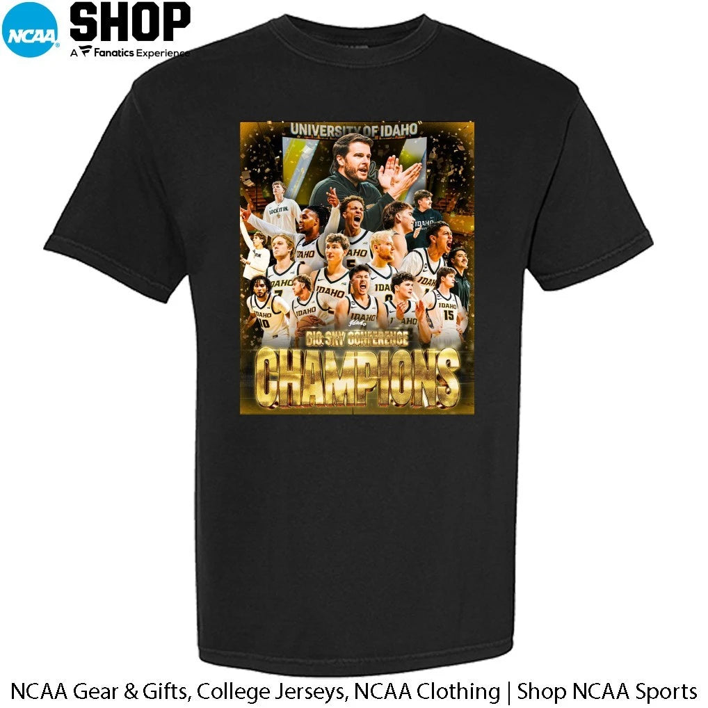 Official Idaho Vandals Men’s Basketball 2026 Big Sky Conference Champions Essentials T-Shirt
