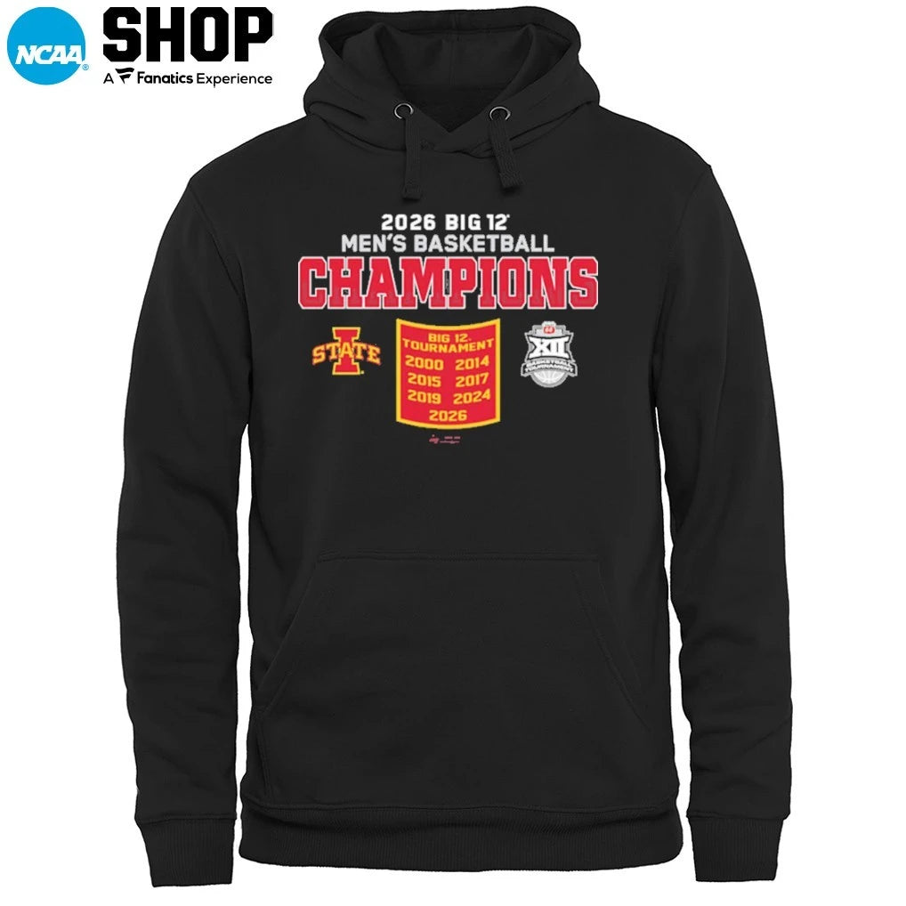 Official Iowa State Cyclones 2026 BIg Men’s Basketball Champions T-Shirt