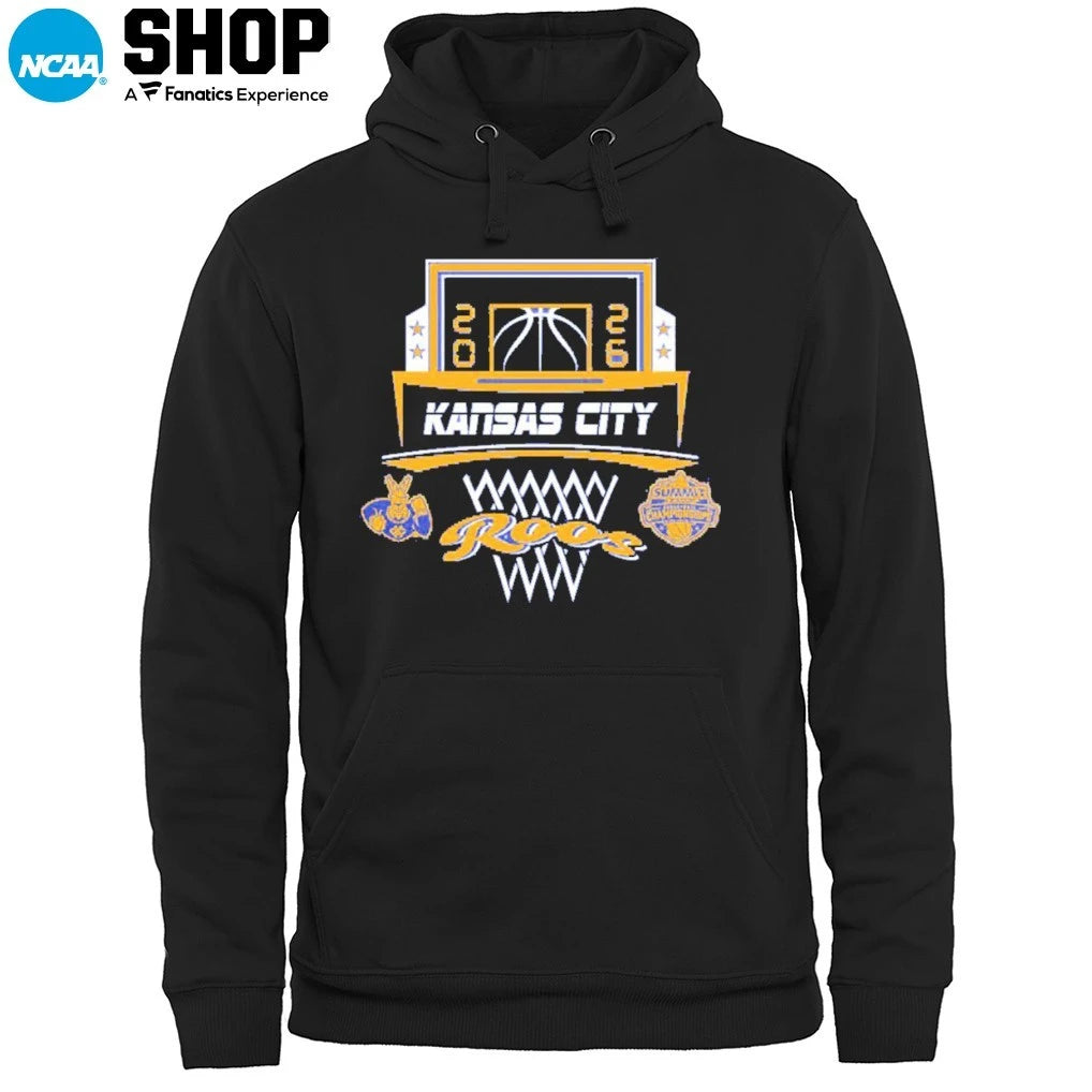 Official Kansas City Roos 2026 The Summit League Men’s Basketball Champions T-Shirt