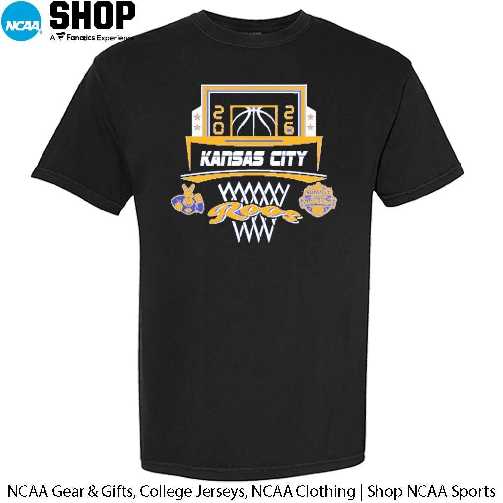 Official Kansas City Roos 2026 The Summit League Men’s Basketball Champions T-Shirt
