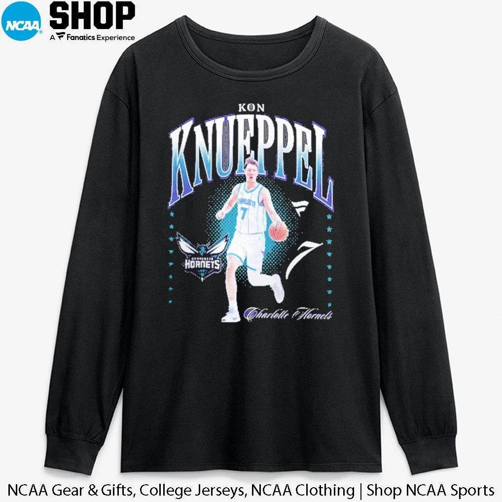 Official Kon Knueppel Charlotte Hornets Hype T-Shirt