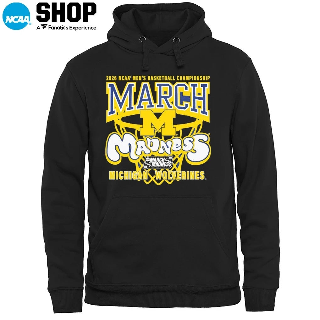 Official Michigan Wolverines 2026 NCAA Men’s Basketball Championship March Madness T-Shirt