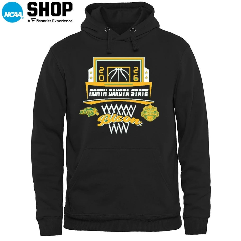 Official North Dakota State Bison 2026 The Summit League Men’s Basketball Champions T-Shirt