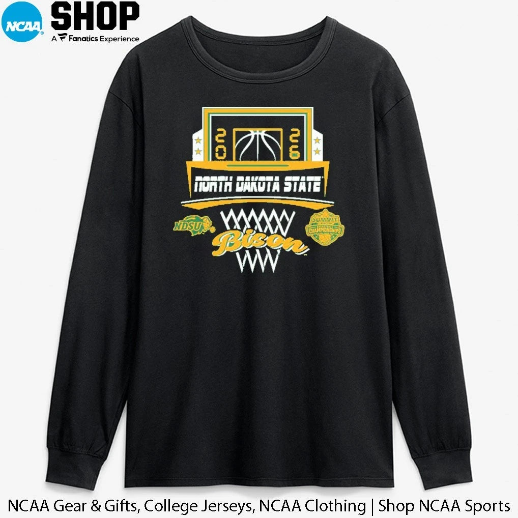 Official North Dakota State Bison 2026 The Summit League Men’s Basketball Champions T-Shirt