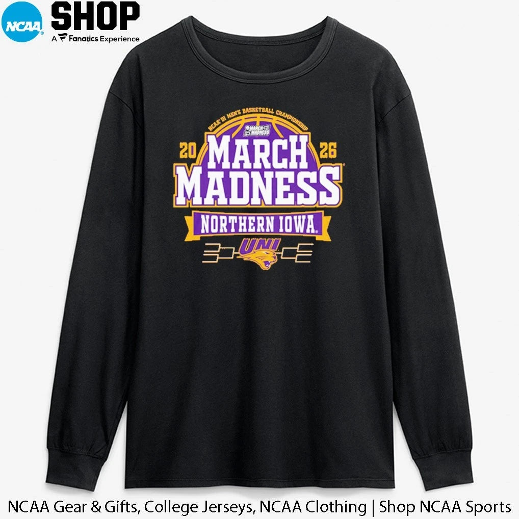Official Northern Iowa Panthers 2026 NCAA DI Basketball Championship March Madness T-Shirt