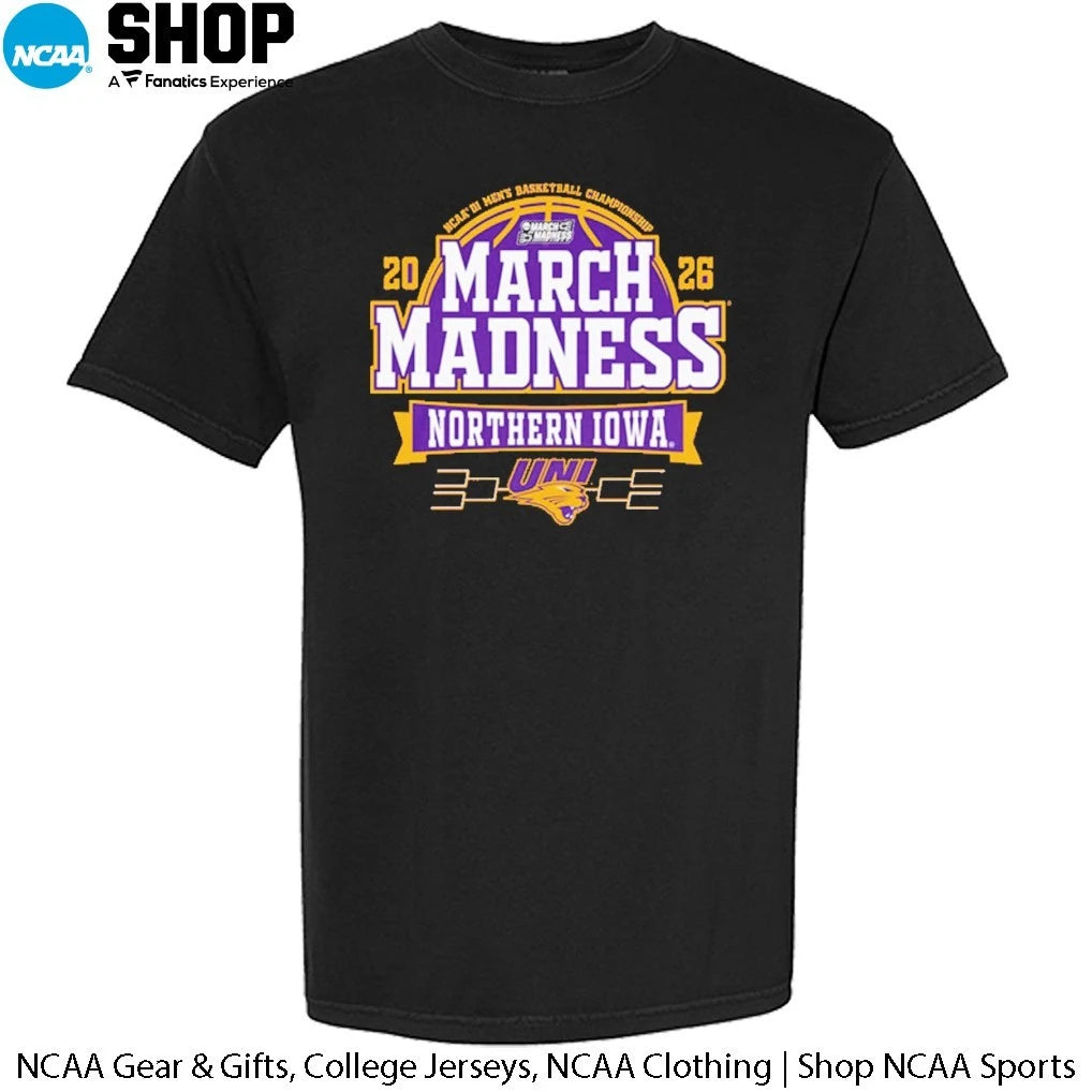 Official Northern Iowa Panthers 2026 NCAA DI Basketball Championship March Madness T-Shirt