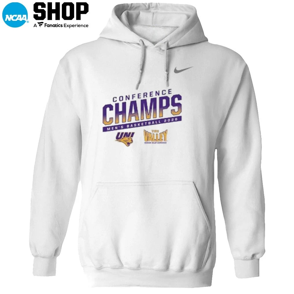 Official Northern Iowa Panthers Men’s Basketball 2026 Conference Champions T-Shirt
