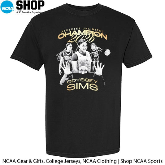 Official Odyssey Sims Athletes Unlimited Champion 2026 T-Shirt