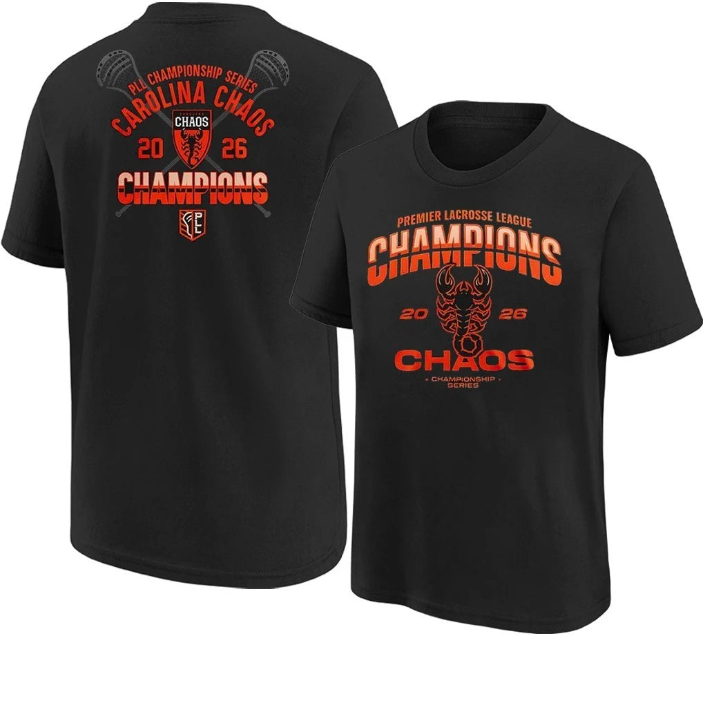 Official PPL Championship Series Carolina Chaos 2026 Champions Official Locker Room T-Shirt
