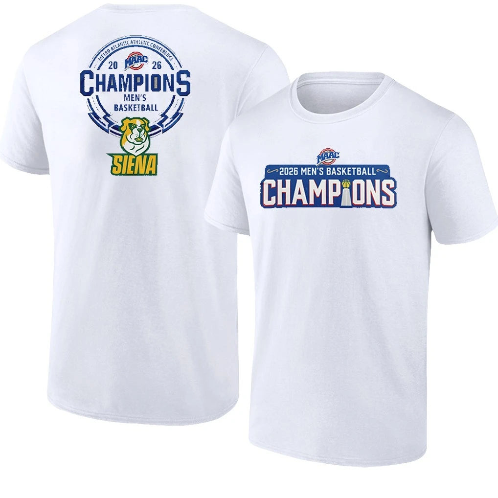 Official Siena Saints MAAC 2026 Men’s Basketball Champions T-Shirt