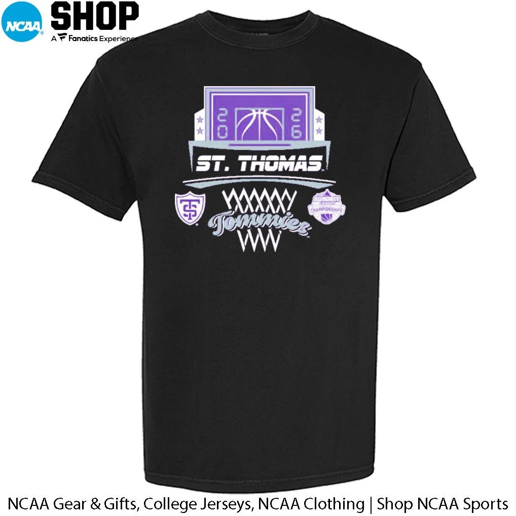 Official St Thomas Tommies 2026 The Summit League Men’s Basketball Champions T-Shirt