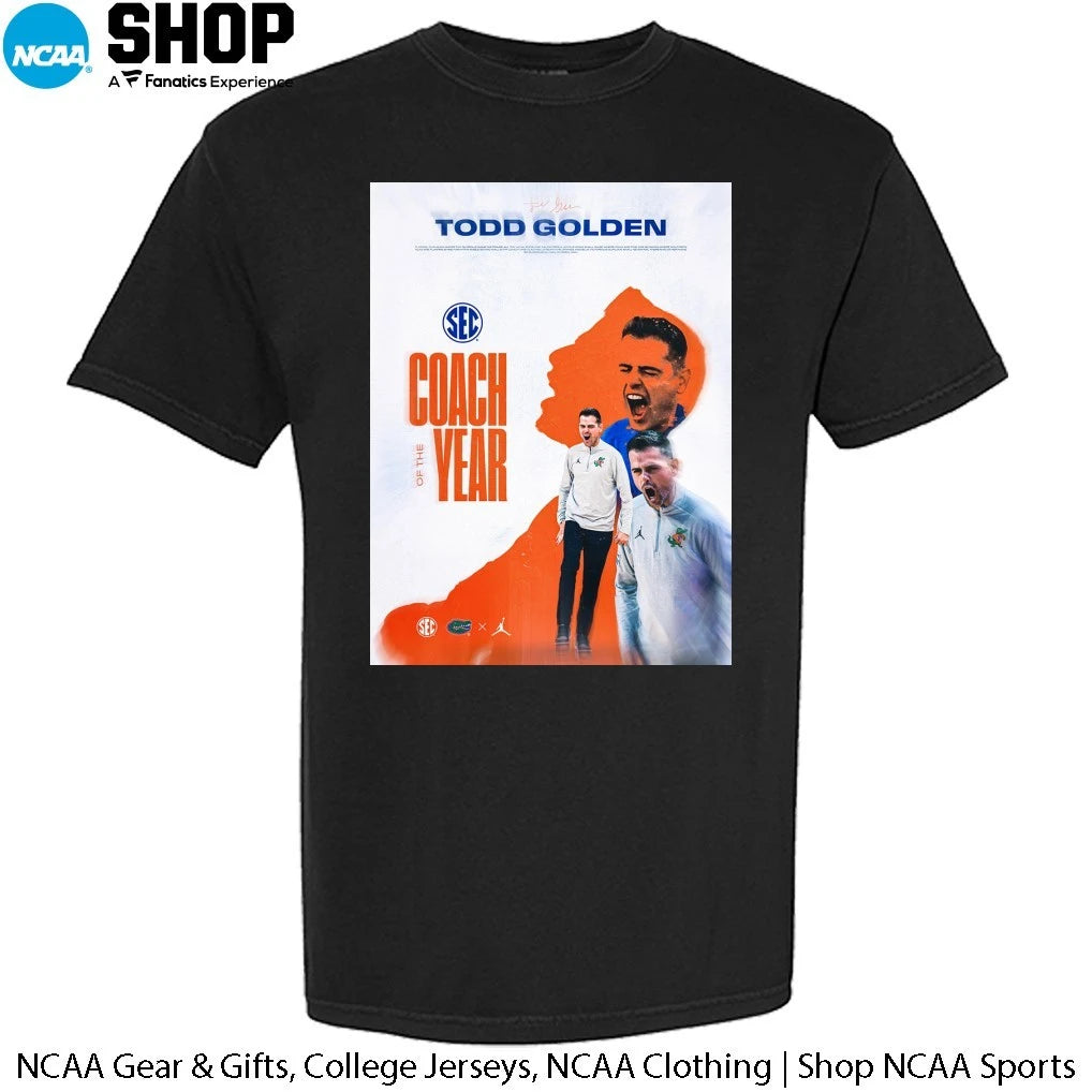 Official Todd Golden Has Been Named Coach Of The Year 2026 T-Shirt