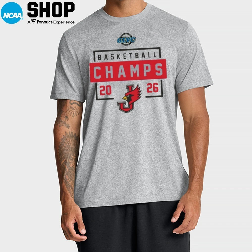 Official William Jewell Cardinals 2026 GLVC Basketball Champions T-Shirt