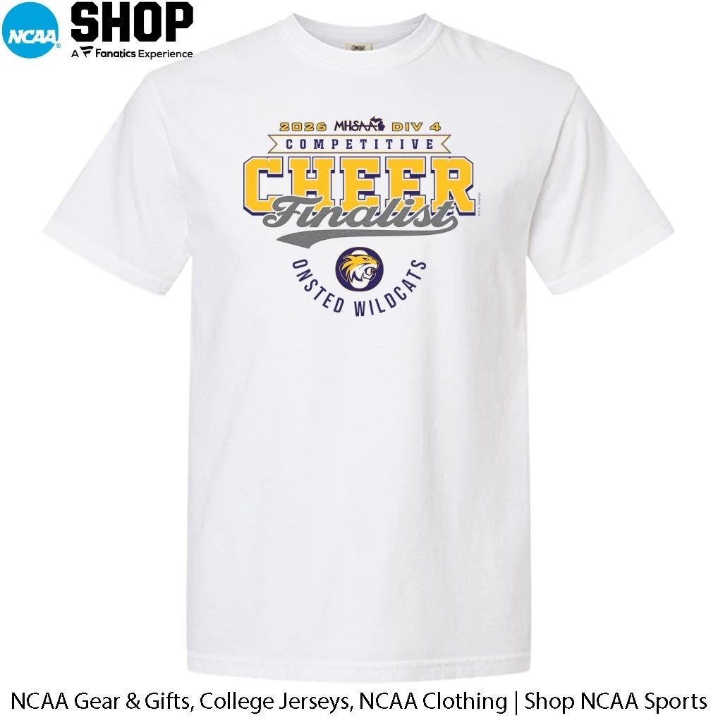 Onsted Wildcats 2026 MHSAA DIV 4 Competitive Cheer Finalist T-Shirt