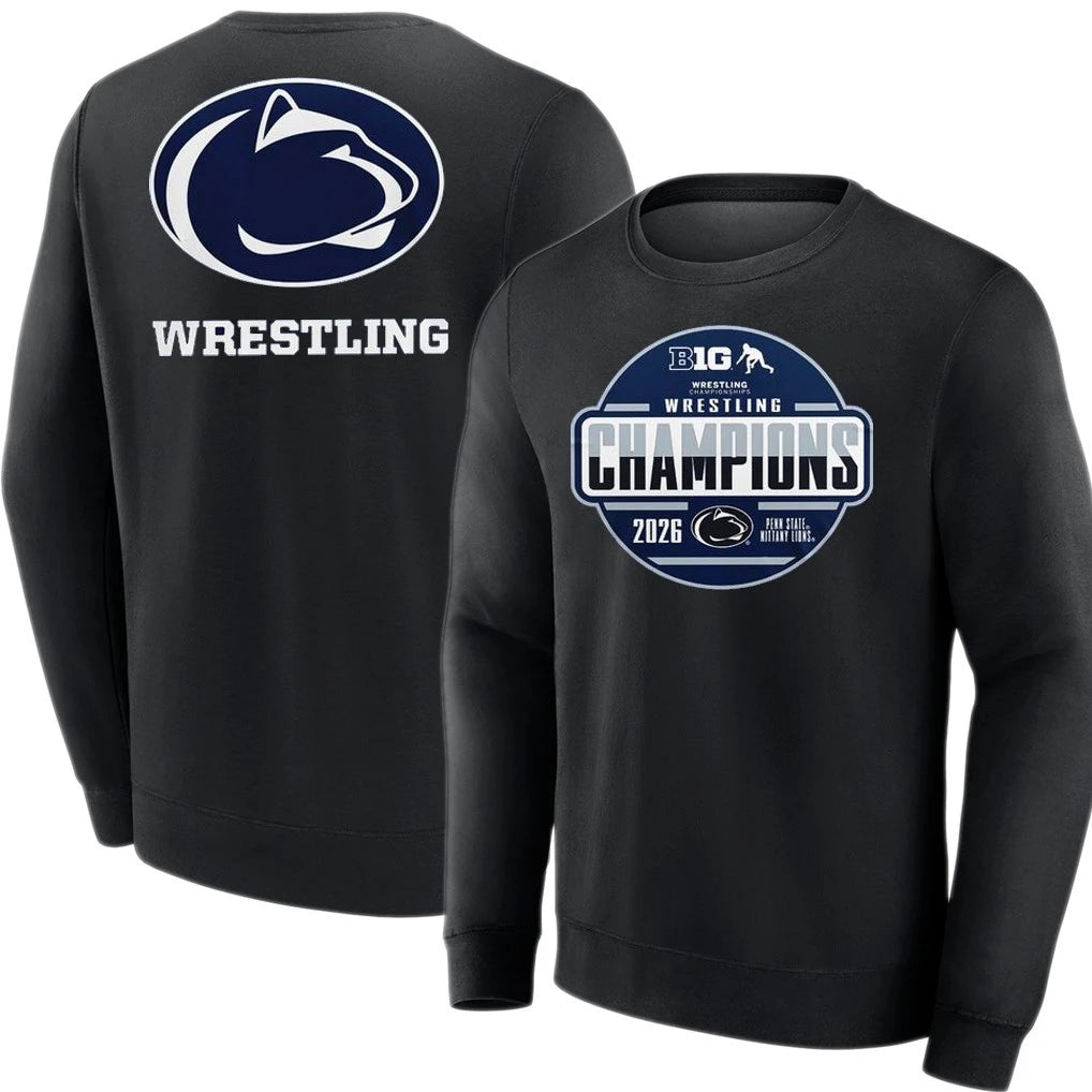 Penn State Nittany Lions 2026 Big Ten Men’s Wrestling Tournament Champions T-Shirt