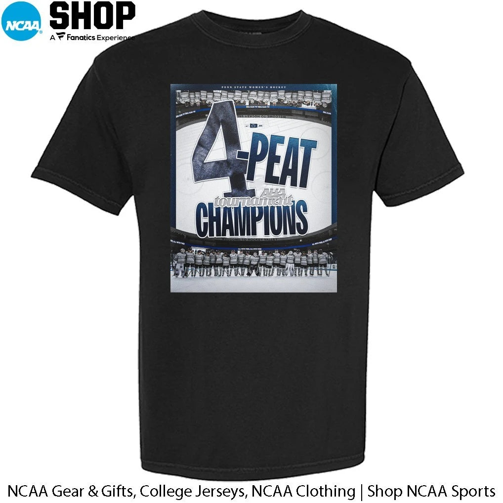 Penn State Nittany Lions 4-Peat 2026 AHA Tournament Champions T-Shirt
