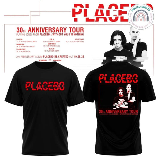 Placebo 30th Anniversary Tour Special Shirt