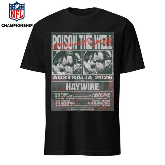 Poison The Well Live Concert Poster At Magnet House In Perth Australia On June 7 2026 Australia Tour Shirt