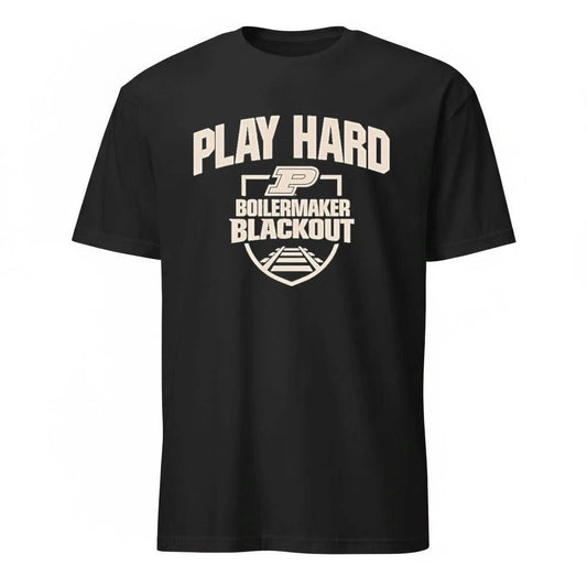 Purdue Boilermakers Basketball Blackout Play Hard 2026 Shirt