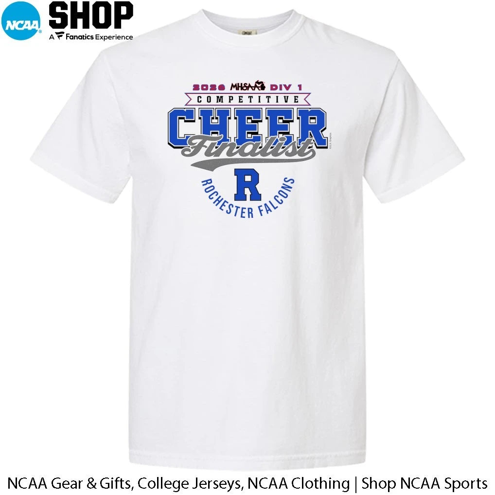 Rochester Falcons 2026 MHSAA DIV 1 Competitive Cheer Finalist T-Shirt