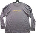 Life is Good Shirt Mens Large Gray Spell Out Funny Grunge Everyday Streetwear