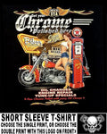 Biker Roadhouse Gas & Repair Service Sexy Girl Skull Motorcycle T-shirt WS69