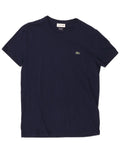 Lacoste Mens Regular Fit T-Shirt Top Size 4 Medium Navy Blue Cotton HR13