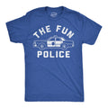 Mens Funny T Shirts The Fun Police Sarcastic Graphic Novelty Tee for Men