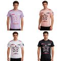 Men's Undershirts Short Sleeve T-Shirt Daily Wear Shirts Fitness Tee Tops Gym