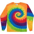 Prism Multi-Color Long Sleeve Tie Dye T-Shirt Adult & Kids Sizes 100% Cotton