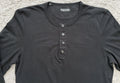 TOM FORD Henley Black Long Sleeve Shirt Men's Eur48 cotton/cashmere Italy medium
