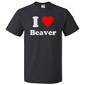 I Heart Beaver T-shirt - I Love Beaver Tee