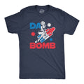 Mens Da Bomb T Shirt Funny Retro Fourth Of July Popsicle Tee for Guys