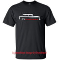 1955 55 Chevy Bel Air NOMAD T-Shirt Classic Muscle Car Emblem Side Mouldings