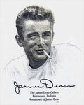 JAMES DEAN GALLERY T-SHIRT Classic Face With Cigarette FAIRMOUNT INDIANA Cotton