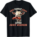 Funny Throat Goat Swallows Juicy Wieners Comedy Unisex T-Shirt