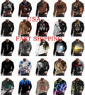 T Shirts Men Fashion Long Sleeve Graphic Silky Soft Novelty Casual T-Shirt Dress