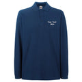 Personalised Custom Embroidered Fruit of the Loom Premium Long Sleeve Polo SS258