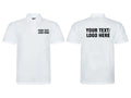 Personalised Polo Shirt Printed Your Text Logo Here Short Sleeve Workwear T Tops